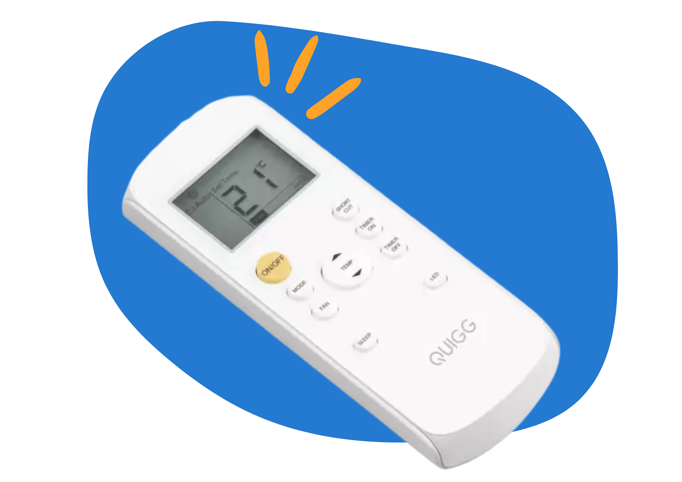 climatiseur quigg télécommande